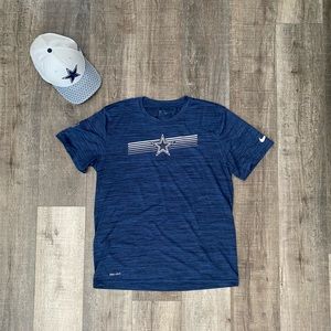 Nike Heathered Navy Dallas Cowboys Velocity Performance T-Shirt